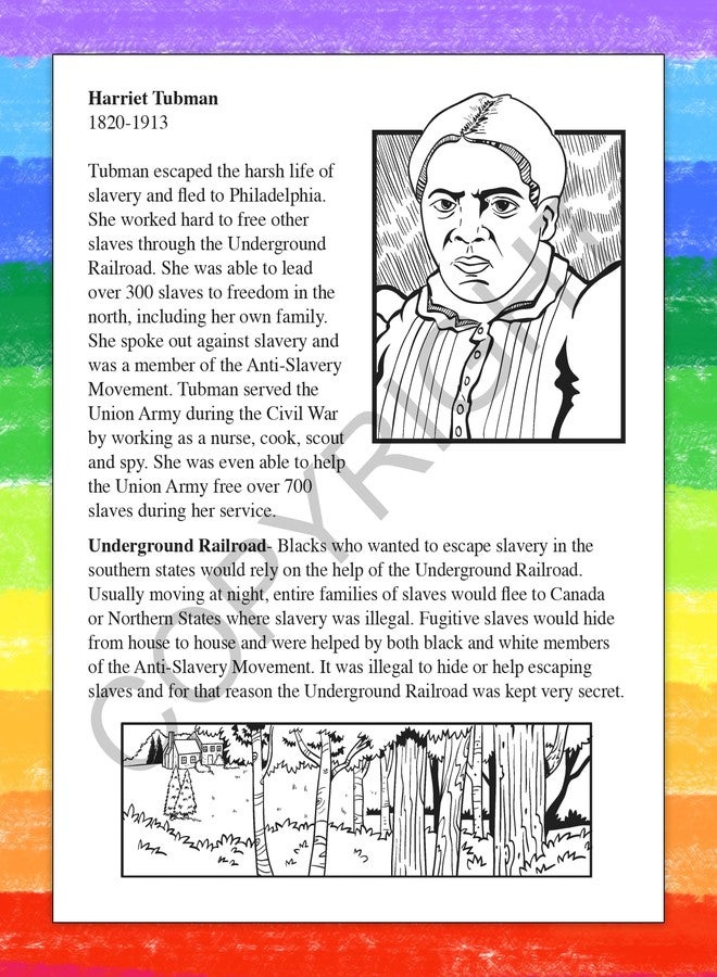 ZOCO - Black History - Educational Coloring Books (25 Bulk Pack, Without Crayons) - African American History Month Handout - Games, Puzzles, Activities for Kids - Image 3